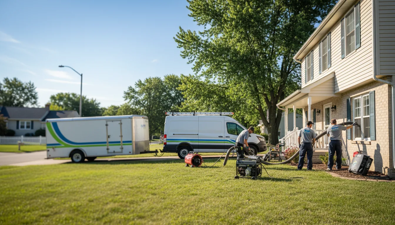 Flooded Basement Restoration And Cleanup With Repair in Sedalia, OH near me